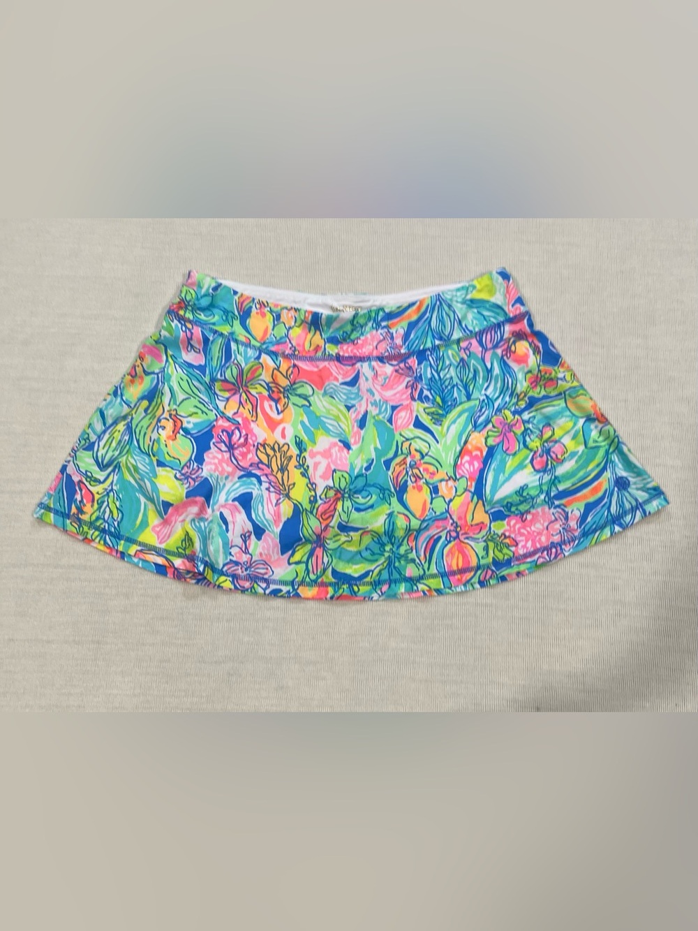 Lilly Pulitzer Luxletic Aila Skort in Bennet Blue Surf Gypsea Size Small